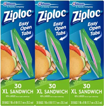 Ziploc Storage Bags Sandwich Extra Large - 30 CT 12 Pack