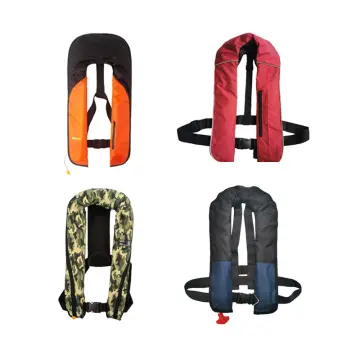Daiseanuo Life Jacket Safety Belt with Pocket Manual Inflatable Waist Bag Life  Vest PFD for Canoeing