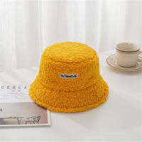 หมวกฤดูหนาวเฟอร์เทียมผู้หญิงหมวกสตรีหมวกปานามา Topi Bucket