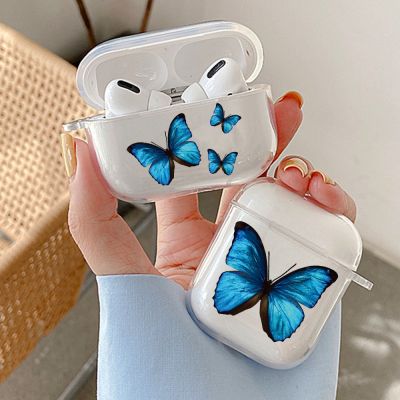 【cw】 Apple Butterfly Airpods Case   Airpod Cover - Blue 2/1 3 Aliexpress
