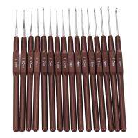 16pcs ABS Handle Crochet Hooks Handle Knitting Needles Set Crochetings and Knuckles 0.5mm-2.5mm 16 Size