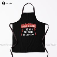 New Grill Master The Man The Myth The Legend Father / Birthday Gift Funny Bbq Chef Apron Black Apron Kids Chef Apron Unisex Aprons