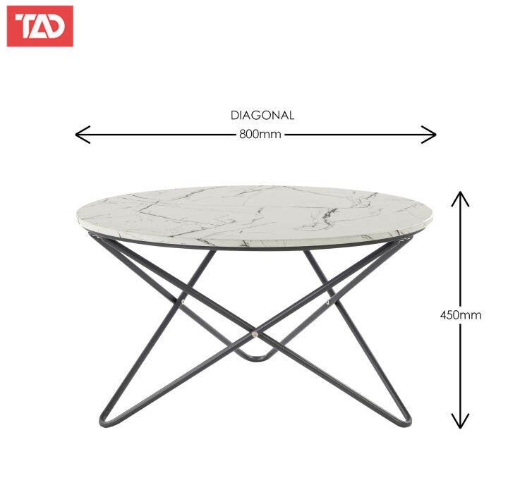 TAD BRISBANE MODERN SIMPLE ROUND CENTER TABLE, COFFEE TABLE, SALA TABLE