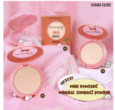 Sivanna MINI BOWKNOT POWDER HF3031 แป้งพัฟ ช่วยให้ผิวหน้าสว่างกระจ่างใส เรียบเนียน**ของแท้ พร้อมส่ง