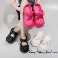 Kingdom_Fashion ร้องเท้าผูหญิง รองเท้าแตะลิ่ม รองเท้าแตะเสริมส้นผู้หญิง รองเท้ารัดส้น สะดวกสบาย อ่อนนุ่ม ความหนาพื้นรองเท้า 2023 ใหม่ B91H0EN 36Z230909