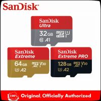 แซนดิสไมโครเอสดี A1 128GB การ์ดความจำ16Gb 32Gb 64GB 256GB เอ็กซ์ตรีมโปร U3 A2 4K การ์ดการ์ดความจำความเร็วสูง