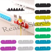 【Ready Stock】 ✚❧∏ B40 2PCS Cable Clips Organizer Drop Wire Holder Cord Management Self-Adhesive Cable Manager Fixed Clamp Wire Winder