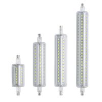 R7S หรี่แสงได้ LED ข้าวโพด78มม. 118มม. 135มม. 189มม. 2835หลอดไฟ SMD 7W 14W 20W 25W เปลี่ยนหลอดฮาโลเจนหลอดไฟ