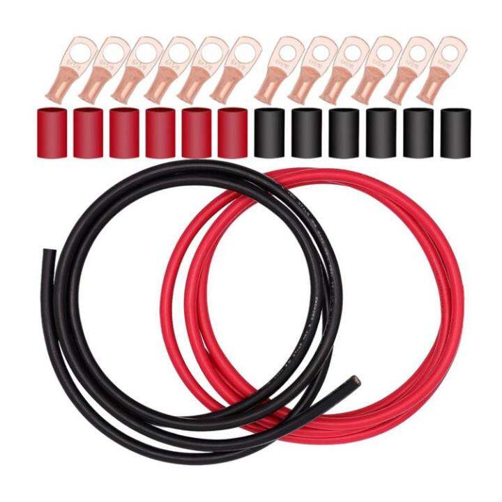 Car Battery Cable Replacement Kit Inverter Cables Positive & Negative