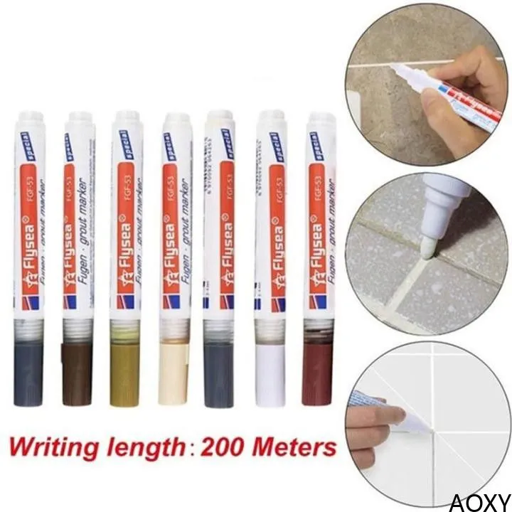 MYLife Tile Gap Repair Color Pen White Tile Refill Grout Pen Mouldproof ...