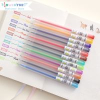 Flowertree Set Pulpen Gel 12 Warna Untuk Pelajar