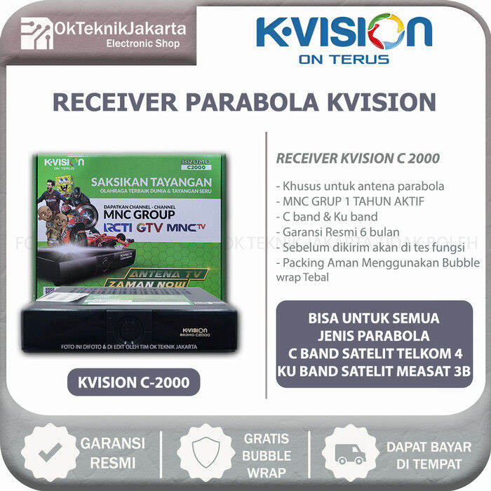 Receiver Parabola K-Vision Bromo C2000 HD C Band | Lazada Indonesia