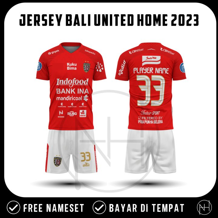 Jersey Bali United Home 2023/2024 Premium Terbaru Gratis Nama dan Nomor