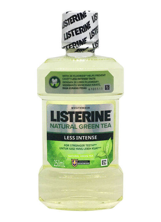 Listerine Mouthwash Natural Green Tea 250mL Lazada