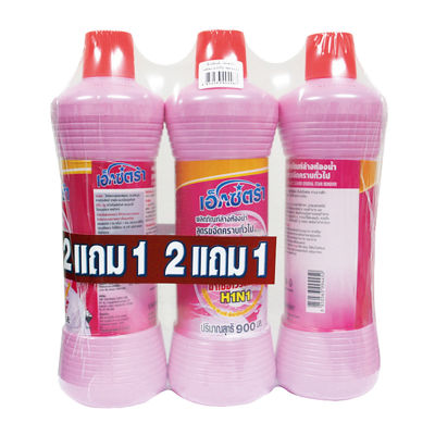 Extra Toilet Cleaner H1N1 Pink 900 ml x 2 Bottles Free 1 สีชมพู 900 มล. แพ็ค 2+1 ขวด รหัสสินค้า cho0006ok