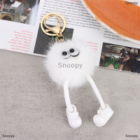 Snoopy กระเป๋าเป้สะพายหลังขนาดเล็กน่ารักพวงกุญแจลูกบอลถ่านหินสำหรับตกแต่งรถที่มีเสน่ห์เครื่องประดับกระเป๋า