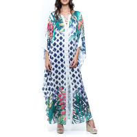 2023 แยกเน็คไท Up เสื้อคลุมบิกินี่ Up Swinwear Robe De Plage V คอ Pareo Beach เสื้อ Kaftan Oversize ชุดเดรส Boho