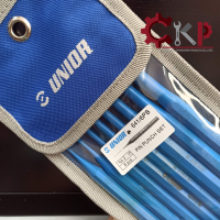 UNIOR เหล็กส่งขนาน 8 ตัวชุด 2-10 mm. ในซองพลาสติก รุ่น 641/6PB ออกใบกำกับภาษีได้