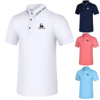 Le Coq Golf short-sleeved mens casual fashion sweat-wicking POLO shirt quick-drying breathable outdoor sports comfortable T-shirt J.LINDEBERG Titleist PearlyGates ANEW Le Coq☑▬✣