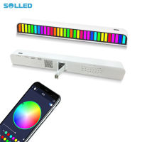 SOLLED 32 Led Rgb ไฟเก็บจังหวะไฟรถยนต์ควบคุมเสียงไฟจังหวะเพลง