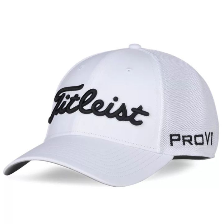 แท้-titleist-tetley-ฤดูร้อนหมวกสุทธิหมวกกอล์ฟผู้ชายระบายอากาศ-shade-หัวเส้นรอบวงหมวกของแท้เกาหลี-new