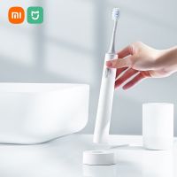 เครื่องสั่นสำหรับ Xiaomi แปรงสีฟันไฟฟ้าพลังคลื่นเสียงดั้งเดิมของ MIJIA ฟันอัลตราโซนิกไร้สาย T301ช่องปากทำให้ขาวแปรงน้ำยาทำความสะอาดเพื่อสุขอนามัย