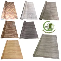 Thảm nhựa vân gỗ - simili trải sàn giả gỗ bề mặt nhám - 1m² - khổ 1m - chọn mẫu