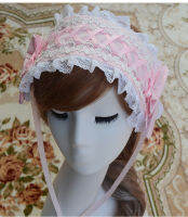 Sweet New Lolita Lace Headband PinkBlueWhiteBlack