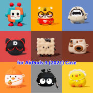 Hộp Đựng Tai Nghe Bluetooth Không Dây Hình Gấu Robot Hoạt Hình 3D Dễ