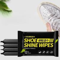 cocolala-แผ่นเช็ดทำความสะอาดรองเท้า ทิชชูเปียกเช็ดรองเท้า Shoe shine wipes พร้อมส่ง