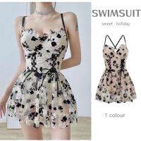 ชุดว่ายน้ำ วันพีช แบบเข้ารูป เซ็กซี่ เซ็กซี่พิมพ์ลสําหรับผู้หญิง SwimSuit 32269