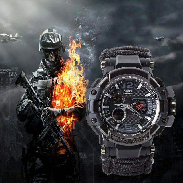 Jam Tangan Paracord ORIGINAL G3 G7 Watches Military Tactical Survival