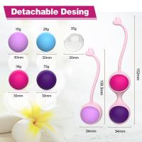 ✱卐♙ Use A Computer14bth2dgd 5pcs Silicone Kegel Balls Prenatal Shrinking Vaginal Muscle Exerciser Tightening Pelvic Floor for