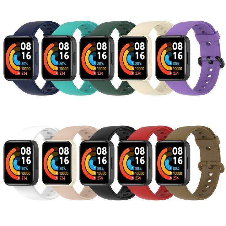 สายรัดซิลิโคนสำหรับนาฬิกา-xiaomi-mi-2-lite-ต้นตำรับ-smartwatch-band-wristband-strap-strap-สำหรับ-redmi-สายนาฬิกา-watch2