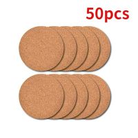 【DT】hot！ 50pcs Round Slice Cup Coaster Mug Drinks Holder for Tableware Durable TableMat