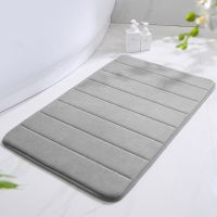 Cobblestone Bathroom Mat Non-slip Absorbent Bathroom Mats Memory Foam Bathtub Side Floor Rug Embossed Carpet Tapete Para Baño