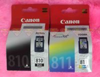 CANON 810-BK + 811-CL (แพ็คคู่) ดำ+สี หมึกแท้จากศูนย์แคนนอน