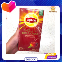 ?Promotion?จัดส่งฟรี ชาอังกฤษ ชาดำ ลิปตัน ชาดำอิงลิช ชาสไตล์อังกฤษ Lipton English breakfast black tea (ชาผงชนิดซอง) 25 ซอง 60g มีเก็บเงินปลายทาง