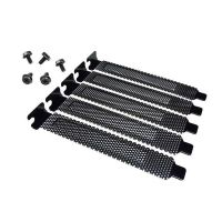 Hard 5pcs 120x20x12mm Steel Black Mesh PCI Chassis Slot Covers Bracket Dust Filter With Screws Blanking Plate For PC Computer