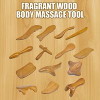 ►✲ 14Style Fragrant Wood Body Massage Foot Reflexology AcupunctureThai Massage Roller Therapy Meridians Scrap Lymphatic Health Care