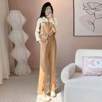 COD Salt but sweet sweater sweater suit womens spring suit 2023 new fashion, advanced sense, foreign style and fashionable two-piece suit