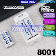 Bộ sạc BESTON BST-C8001 kèm pin sạc AA1200mAh,AAA1100mAh,pin sạc 1.2V,C8001