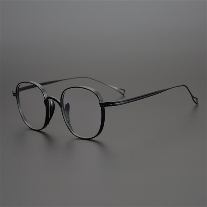 Japanese Handmade Pure Titanium Presbyopia Reading Eyeglasses Women Vintage Optical Eyewear