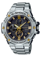 Casio G-Shock นาฬิกาข้อมือผู้ชาย สายเหล็ก รุ่น GST-B100D,GST-B100D-1A9 - เงิน