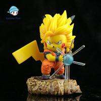 ANIME FAN สำหรับเด็ก ของขวัญ Pikachu คอสเพลย์ SON goku โปเกมอน เพชรประดับ การ์ตูน โมเดลหุ่น เครื่องประดับตุ๊กตา ของเล่นโมเดล ตัวเลขการกระทำ Pikachu