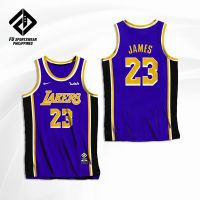 LEBRON JAMES PURPLE STATMENT LAKERS FULL SUBLIMATED JERSEY