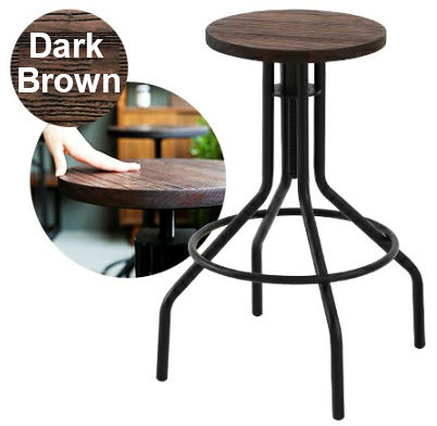 เก้าอี้บาร์สตูล-wooden-bar-stool-long-dark-brown-ปรับสูงต่ำ-หมุนได้-360-องศา