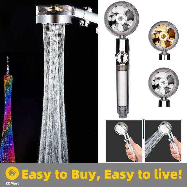 【fast Shipping】 Handheld Turbocharged Pressure Propeller Shower Heads