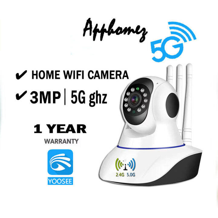 【YOOSEE】 Indoor 5GHz WiFi CCTV Camera 3MP 5G PTZ Wireless Security