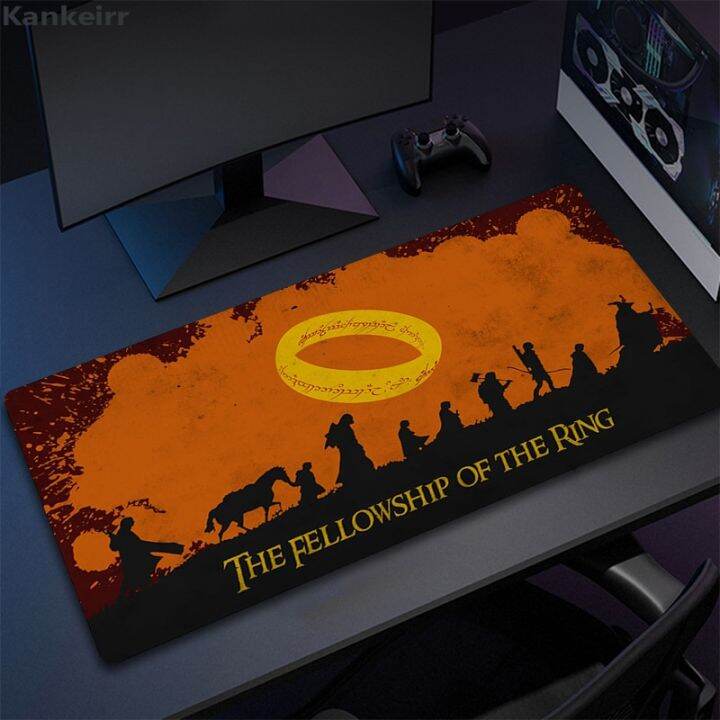 Lords the Rings Mouse Pad Rubber Mat Kawaii Cartoon Keyboard Mats